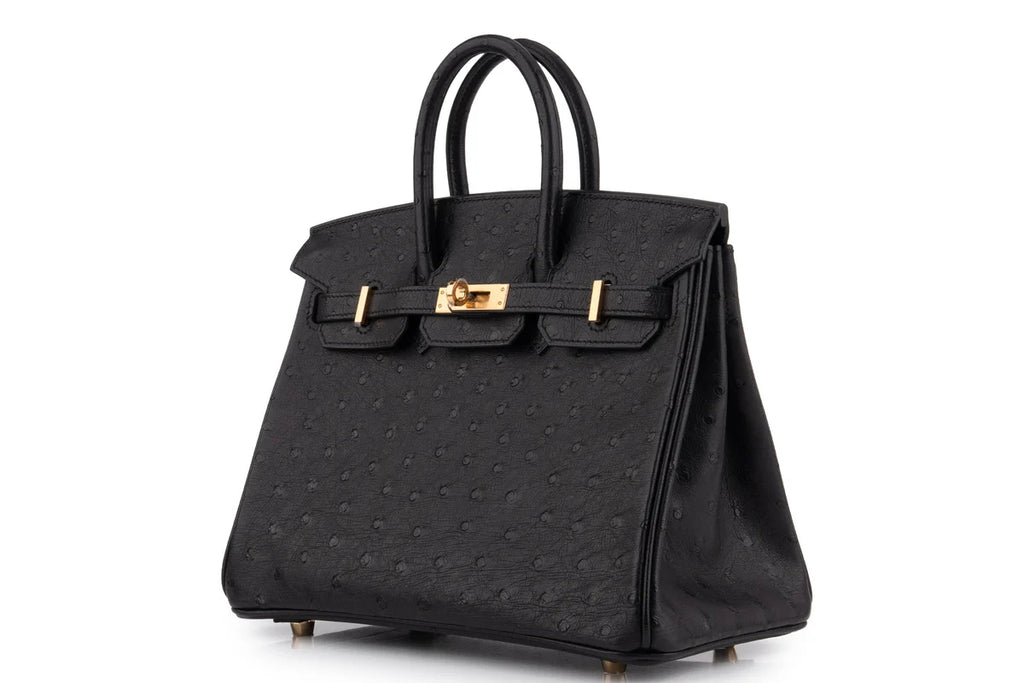 Hermès Birkin 25 Ostrich Noir GHW