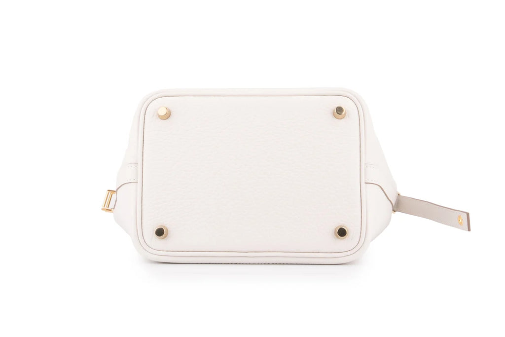 Hermès Picotin 18 Clemence Gris Pale GHW
