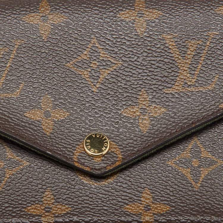 Louis Vuitton Khaki Monogram Canvas Félicie Strap & Go Bags