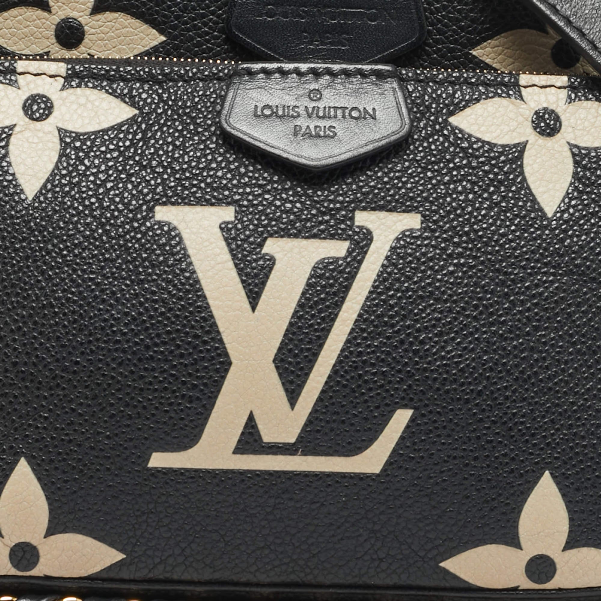 Louis Vuitton Multi Pochette Accessoires Bicolor Monogram Empreinte Leather Bag