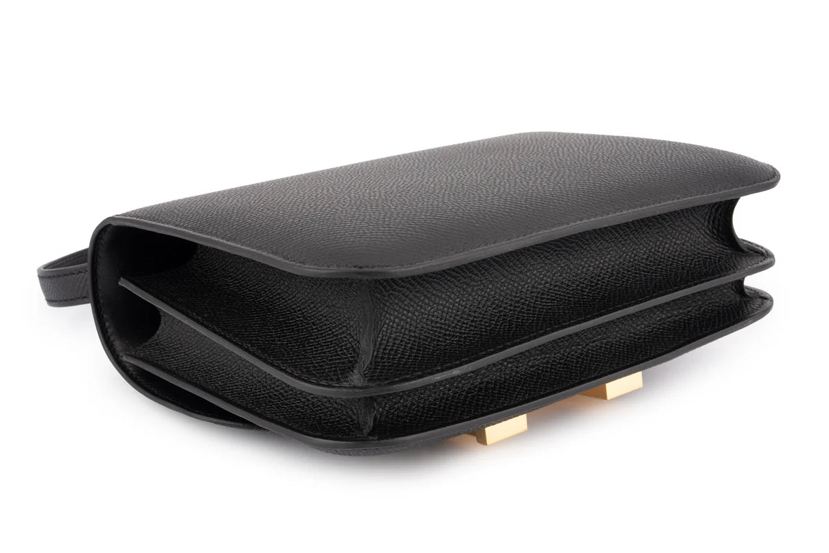 Hermès Constance 18 Epsom Noir GHW