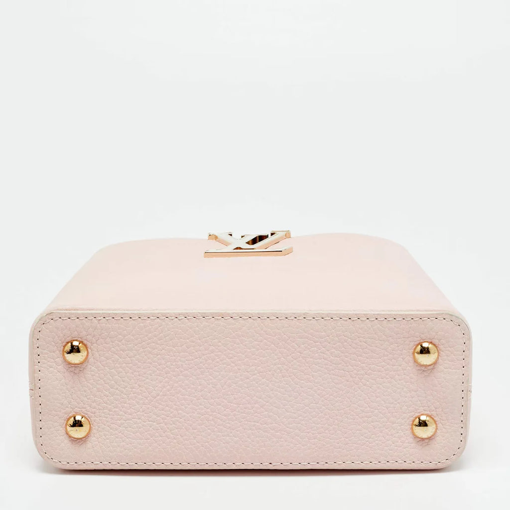 Louis Vuitton Capucines Mini Pink Taurillon Leather Top Handle Bag