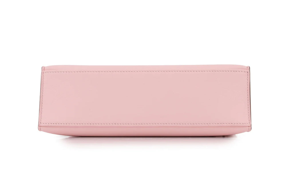 Hermès Kelly Pochette Swift Rose Sakura PHW