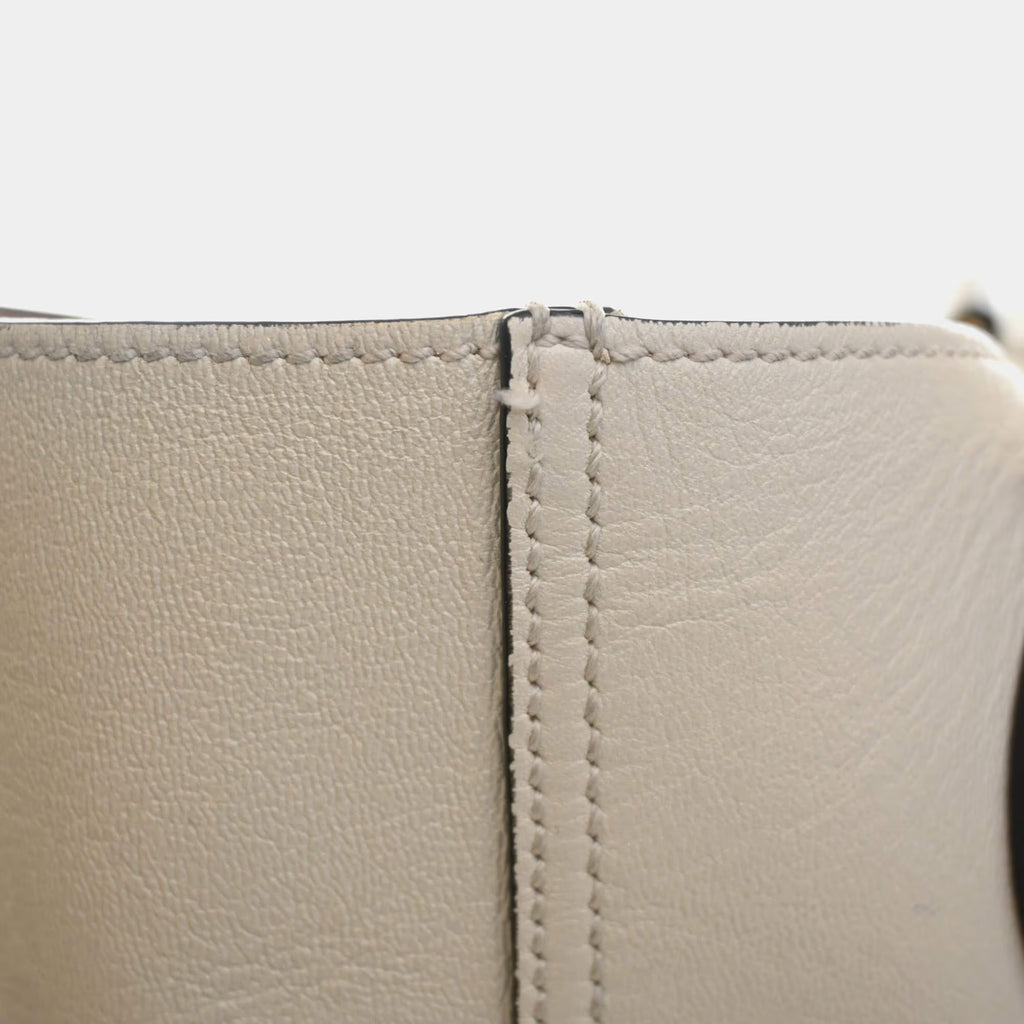 Gucci Dahlia Small Mystic White Calfskin Leather Tote Bag