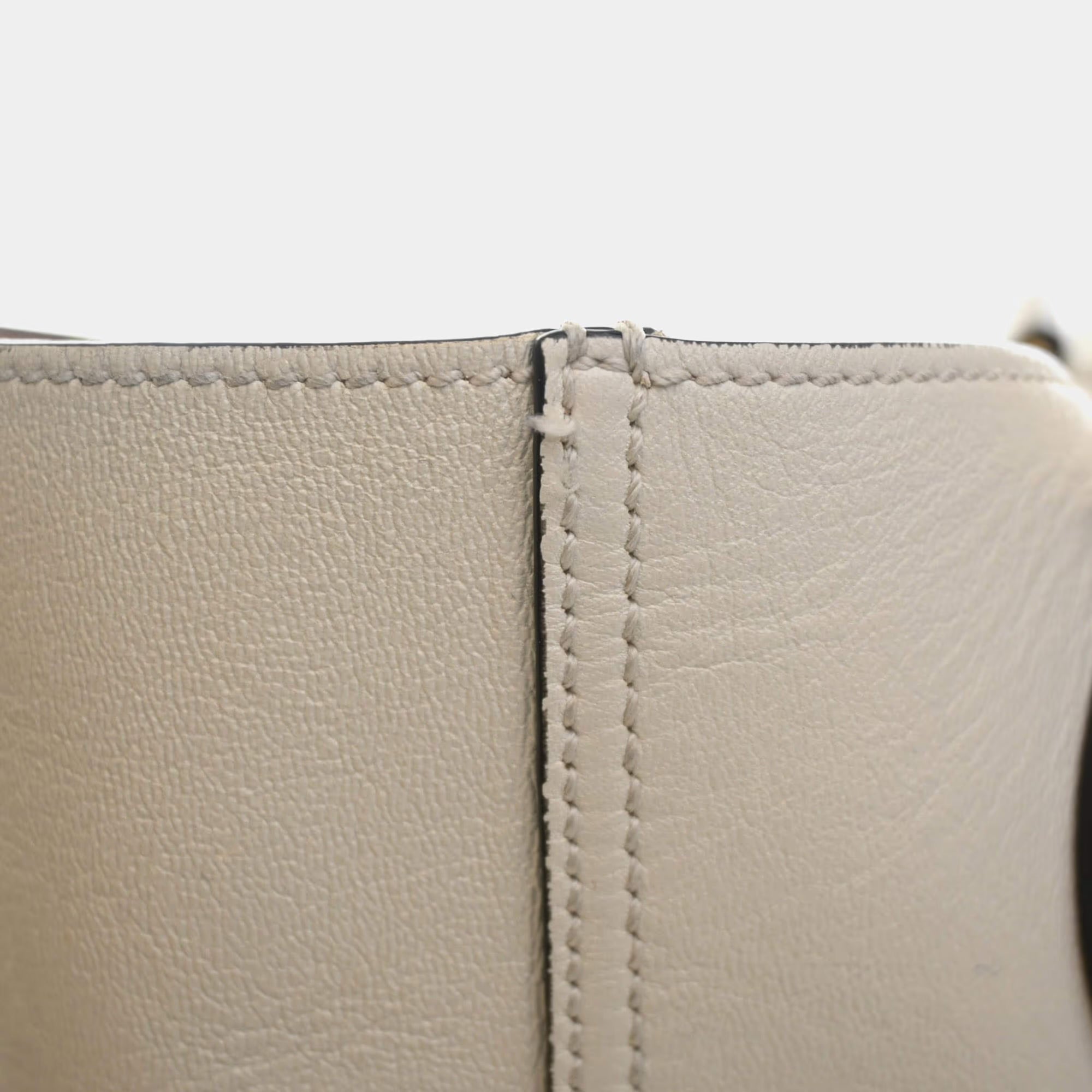 Gucci Dahlia Small Mystic White Calfskin Leather Tote Bag