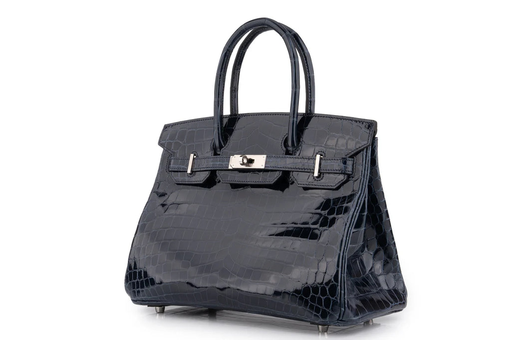 Hermès Birkin 30 Croc Niloticus Bleu Baltique PHW