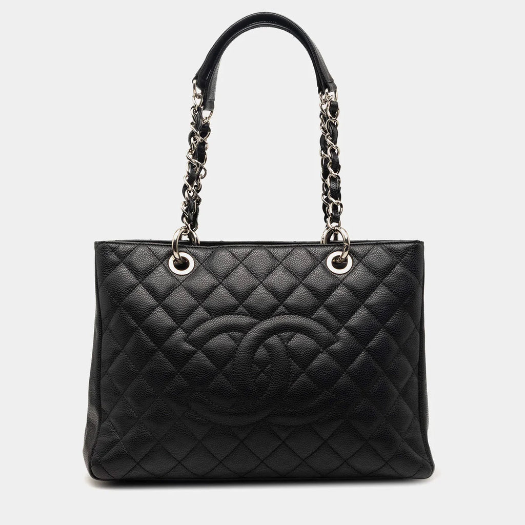 Chanel Black Caviar Grand Shopping Tote
