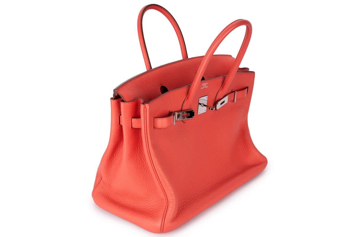 Hermès Birkin 35 Clemence Bougainvillea PHW