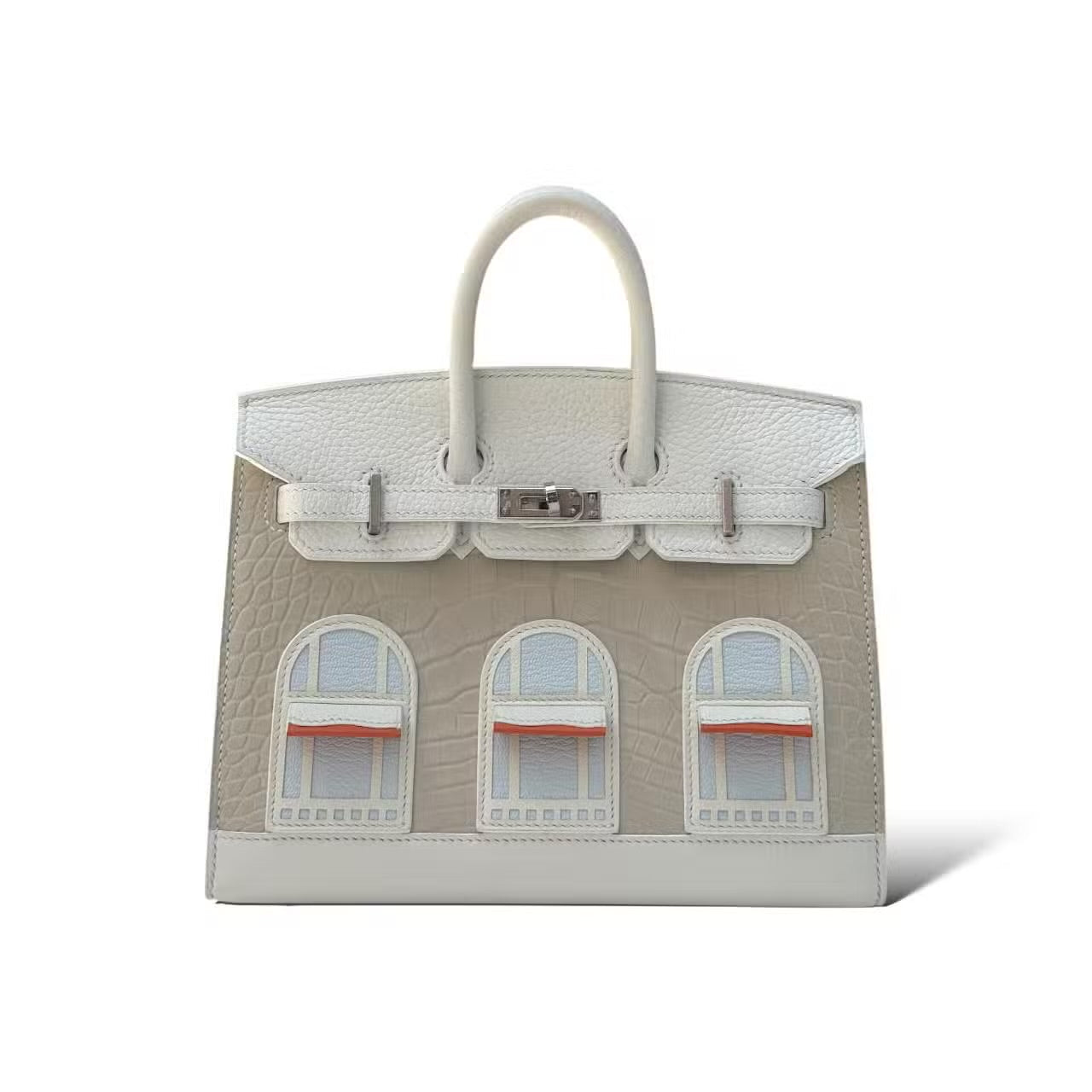 Hermes Birkin 20 Faubourg Sous La Neige Croco/Togo PHW