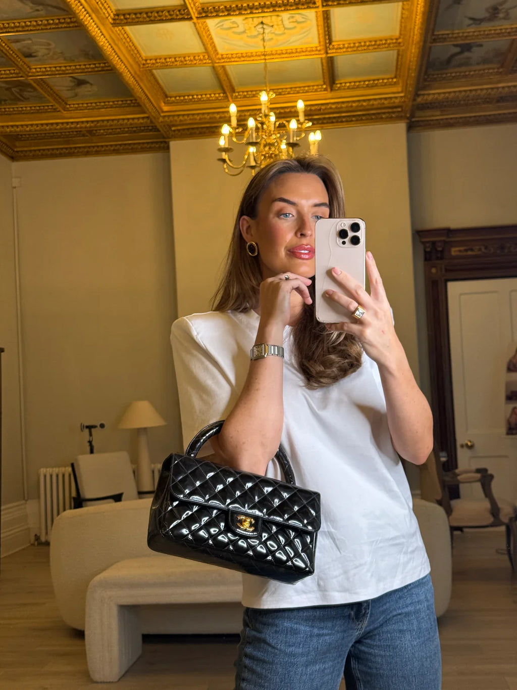 CHANEL VINTAGE KELLY TOP HANDLE BAG