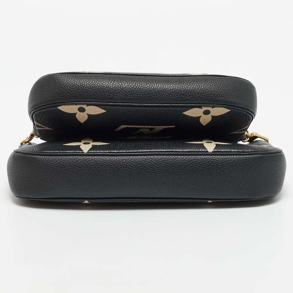 Louis Vuitton Multi Pochette Accessoires Bicolor Monogram Empreinte Leather Bag