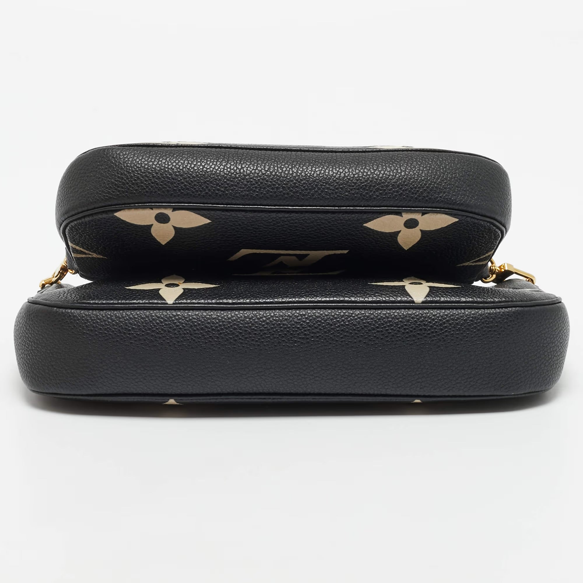 Louis Vuitton Multi Pochette Accessoires Bicolor Monogram Empreinte Leather Bag