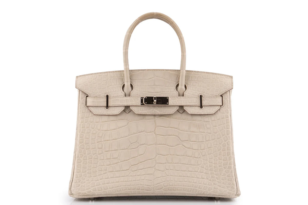 Hermès Birkin 30 Croc Beton PHW