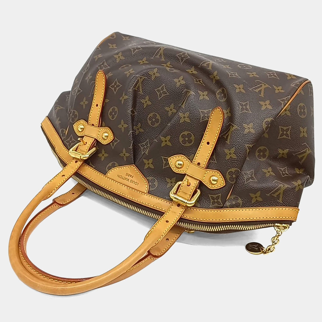Louis Vuitton Monogram Tivoli Brown Coated Canvas GM Bag
