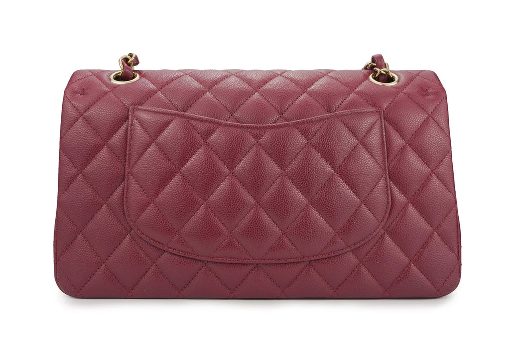 Chanel Medium Classic Flap Caviar Burgundy Champagne GHW