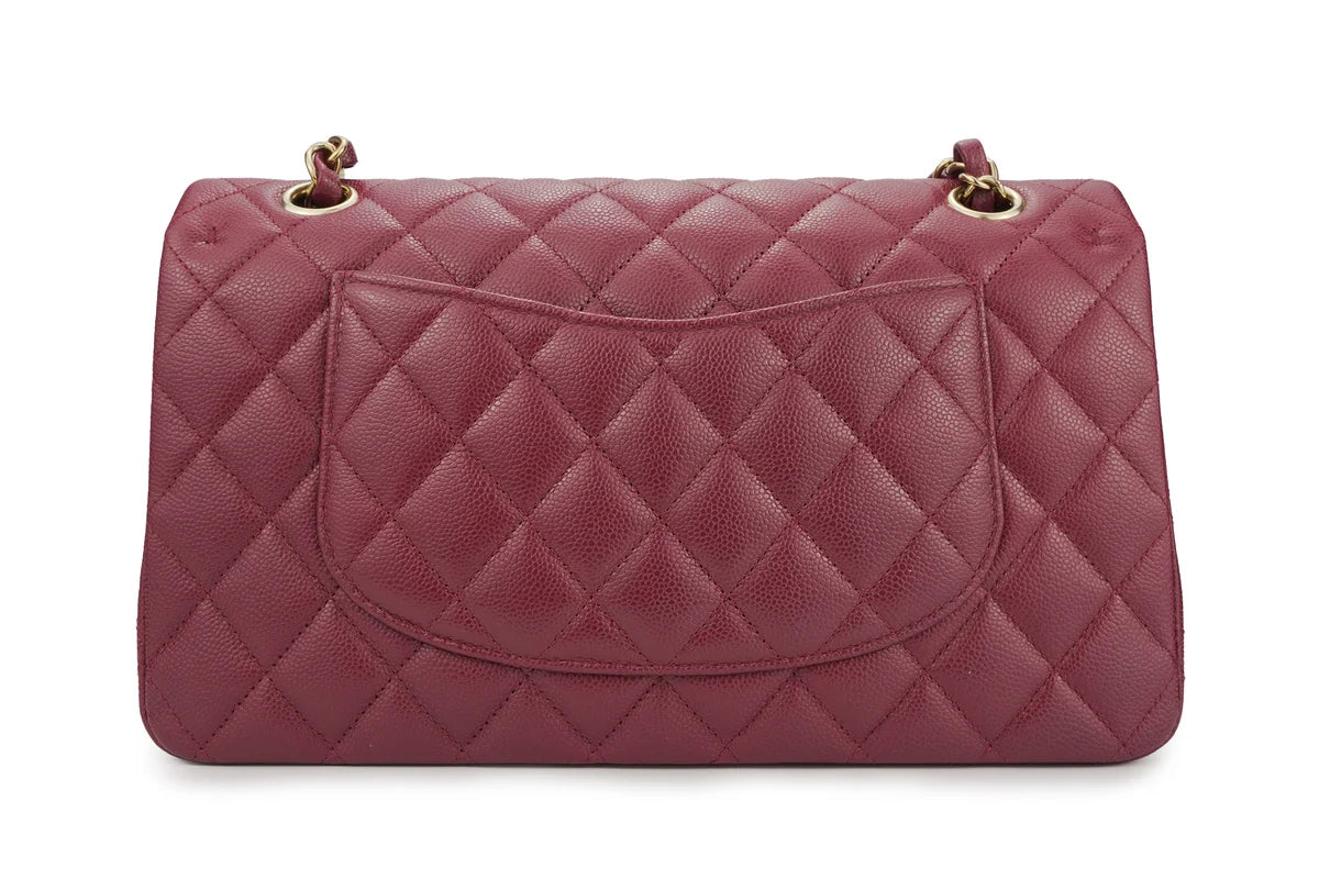 Chanel Medium Classic Flap Caviar Burgundy Champagne GHW