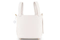 Hermès Picotin 18 Clemence Gris Pale GHW
