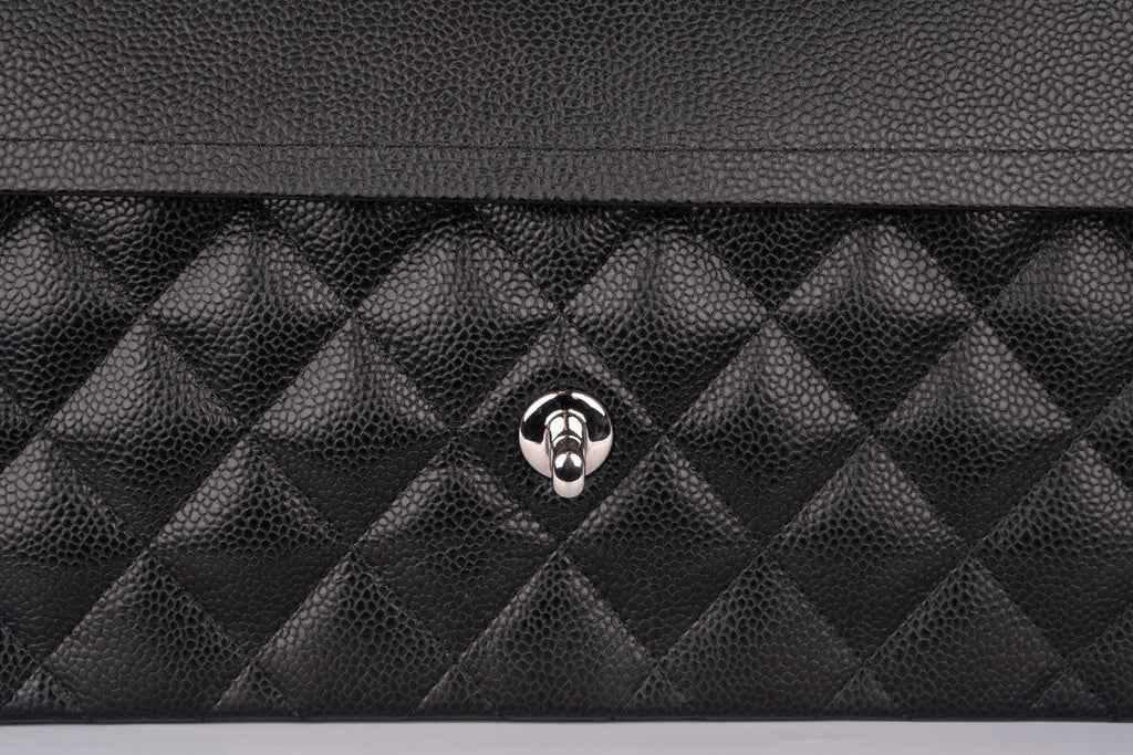 Chanel Jumbo Classic Flap Caviar Black SHW