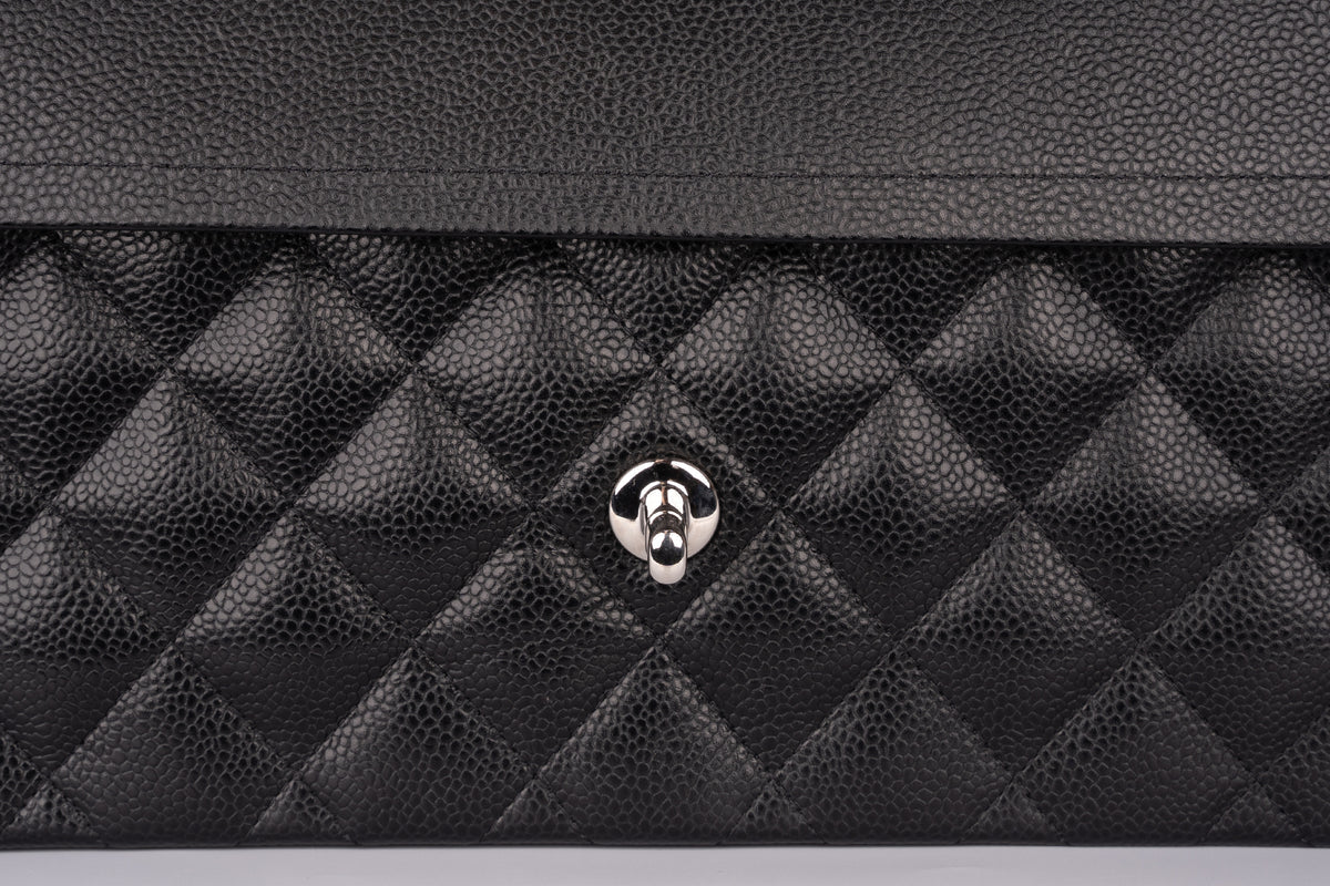 Chanel Jumbo Classic Flap Caviar Black SHW