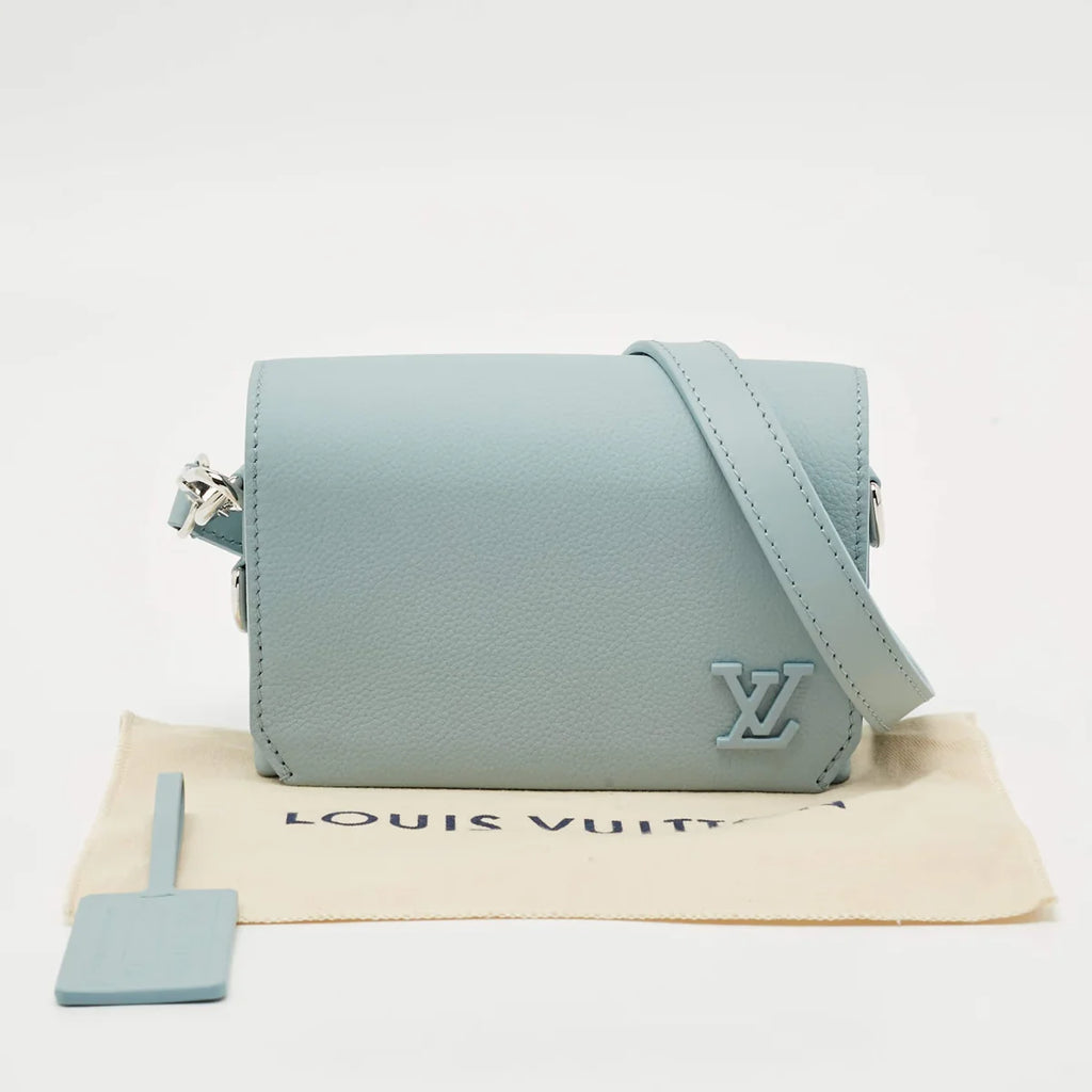 Louis Vuitton Fastline Blue Aerogram Leather Wearable Wallet Bag
