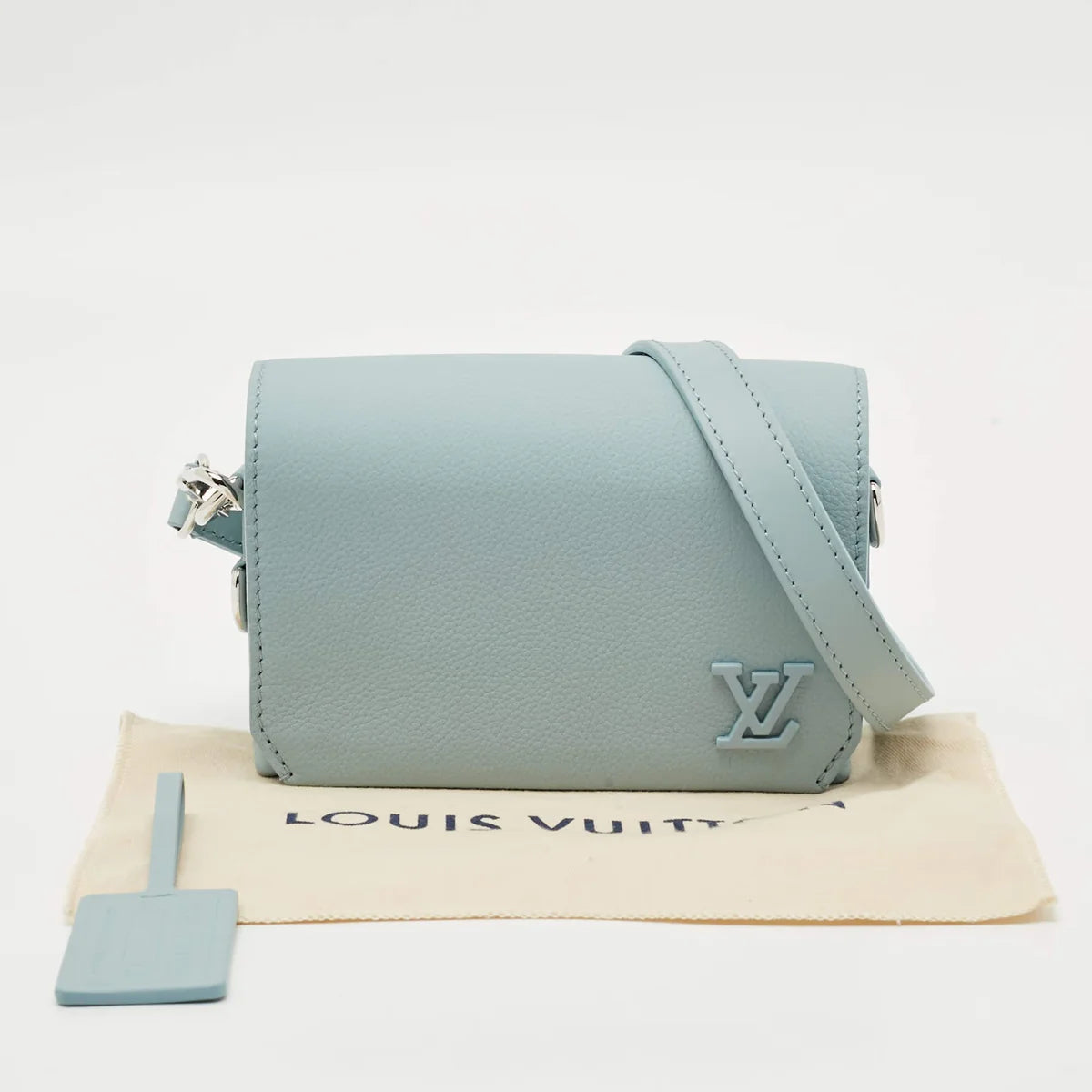 Louis Vuitton Fastline Blue Aerogram Leather Wearable Wallet Bag