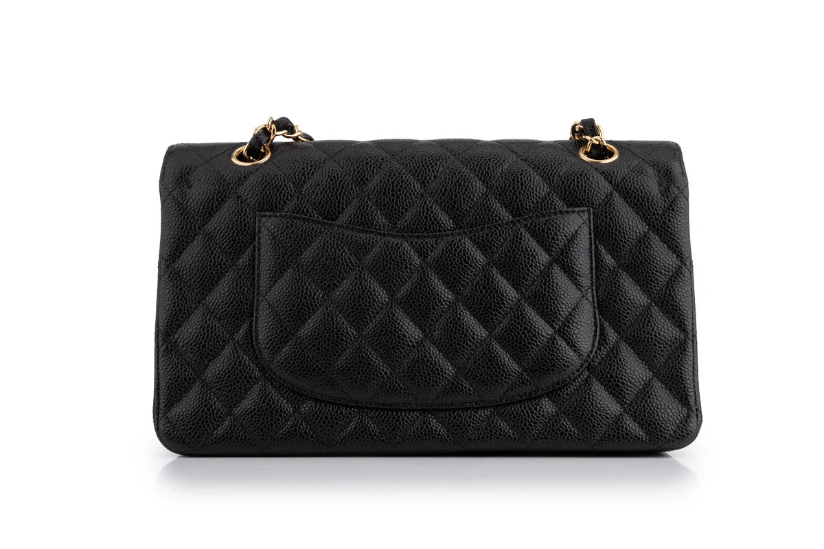 Chanel Classic Medium Double Flap Caviar Black GHW