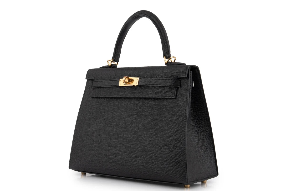 Hermès Kelly 25 Epsom Noir GHW