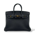 Hermes Birkin 25 Black Togo GHW