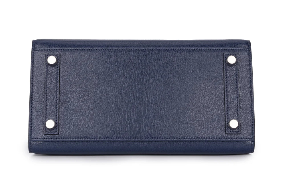 Hermès Birkin 25 Sellier Chevre Blue Sapphire PHW