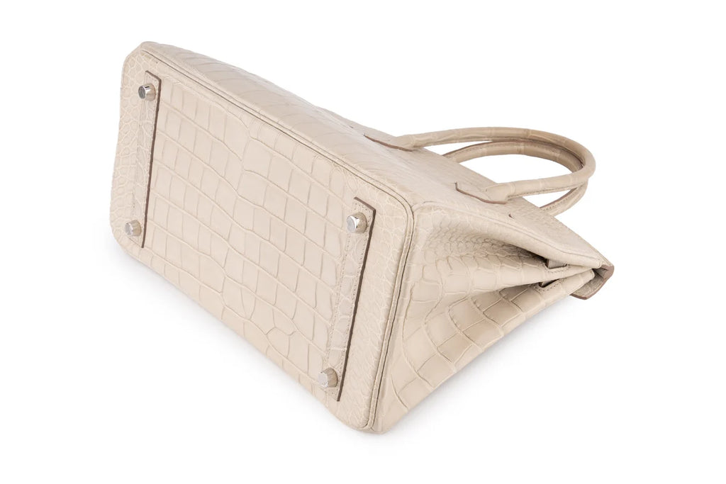 Hermès Birkin 30 Croc Beton PHW