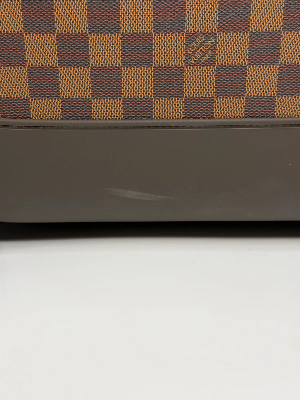 LOUIS VUITTON PÉGASE SUITCASE IN DAMIER EBENE WITH GOLD HARDWARE