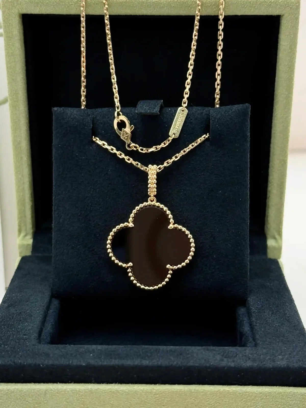 Van Cleef And Arpels Magic Alhambra Long Necklace Onyx