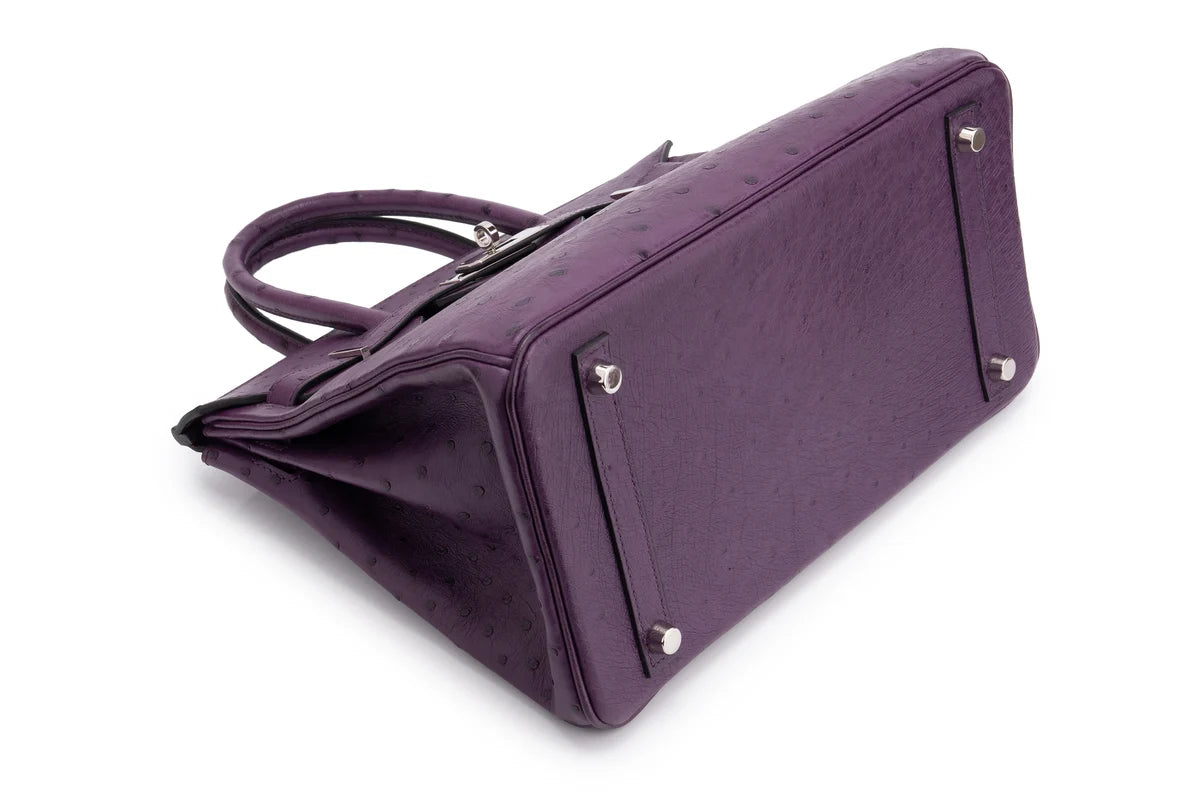 Hermès Birkin 30 Ostrich Violine PHW
