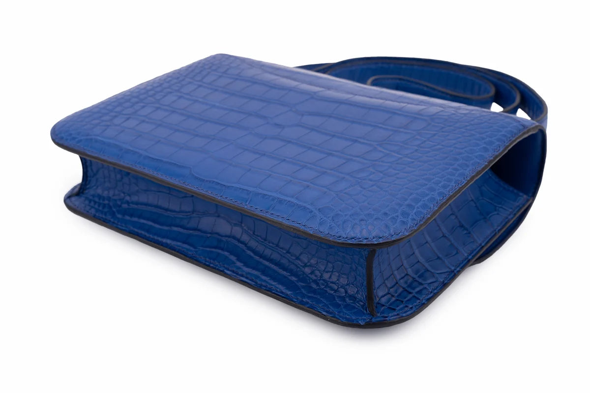 Hermès Constance 24 Exotic Mississippiensis Bleu Royal PHW