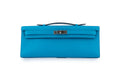 Hermès Kelly Cut Swift Bleu Frida PHW