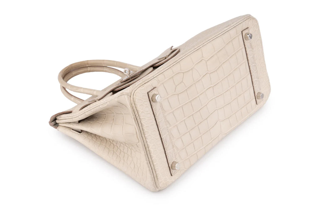 Hermès Birkin 30 Croc Beton PHW