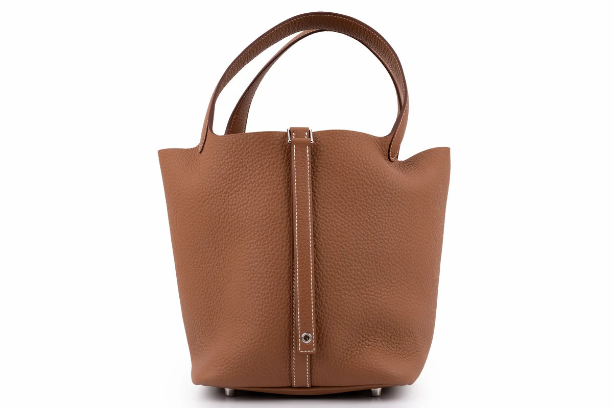 Hermès Picotin 22 Clemence Gold PHW