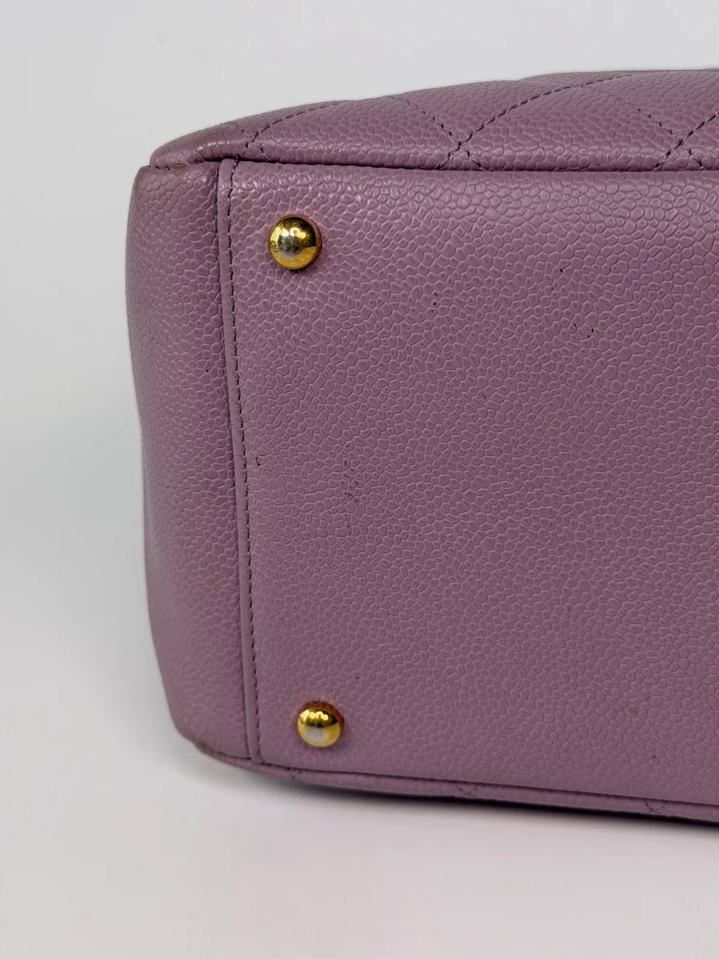 CHANEL PETITE TIMELESS TOTE IN LILAC CAVIAR LEATHER WITH GOLD HARDWARE