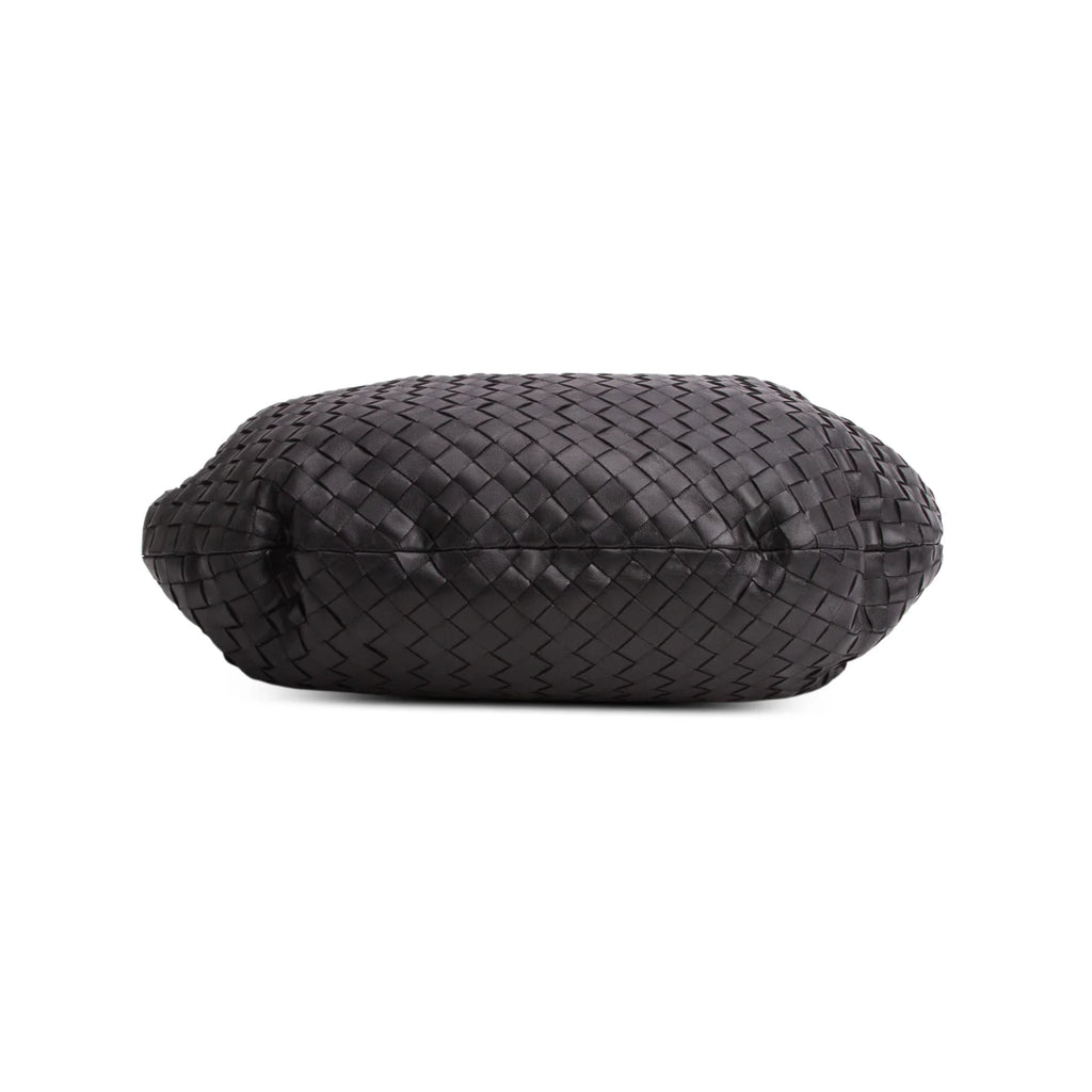 Bottega Veneta Black Intrecciato Leather Large Jodie Bag