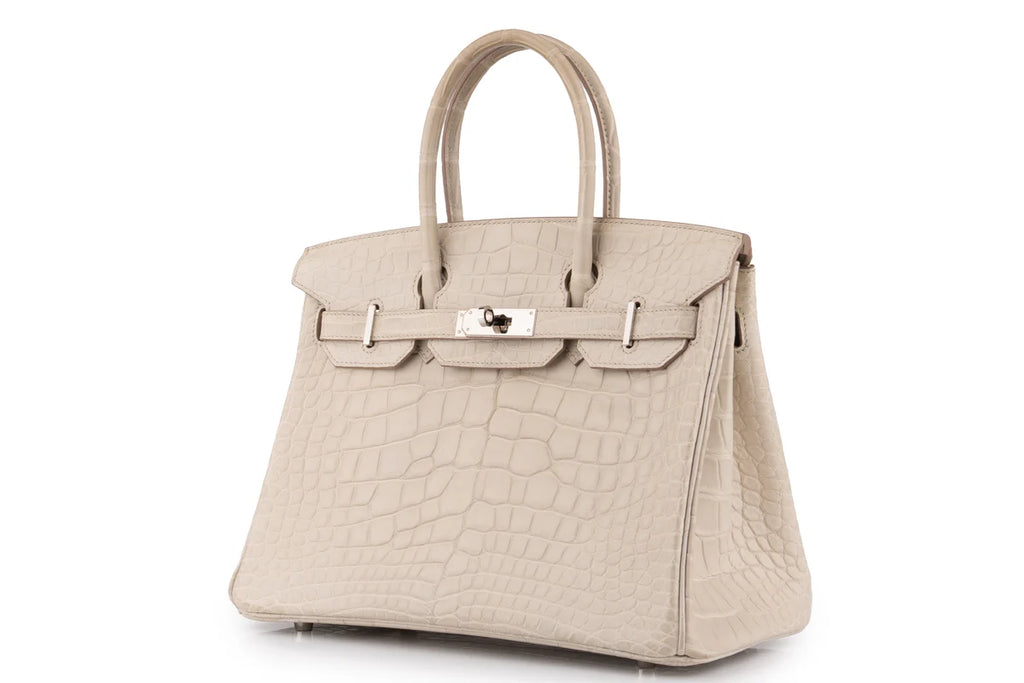 Hermès Birkin 30 Croc Beton PHW