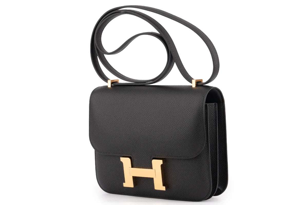 Hermès Constance 18 Epsom Noir GHW