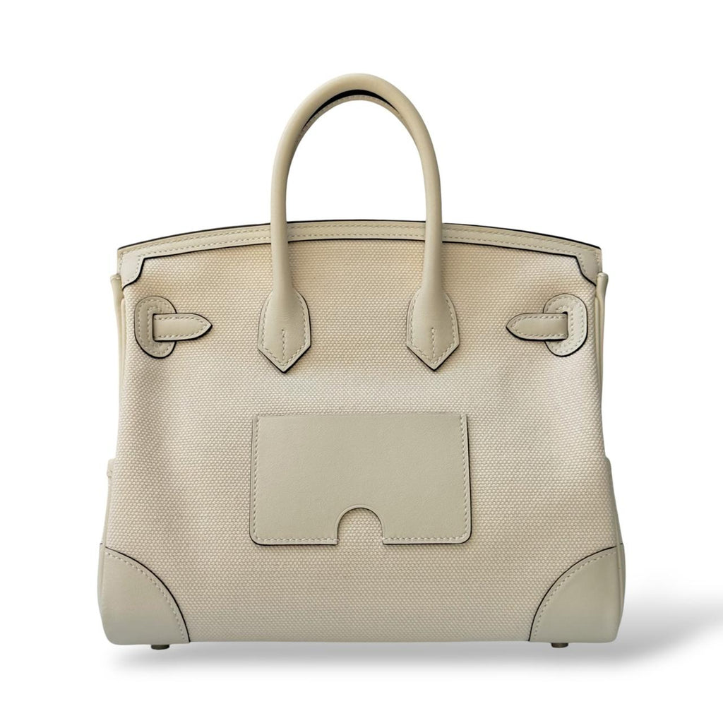 Hermes Birkin 25 Cargo Ecru/Nata Canvas PHW