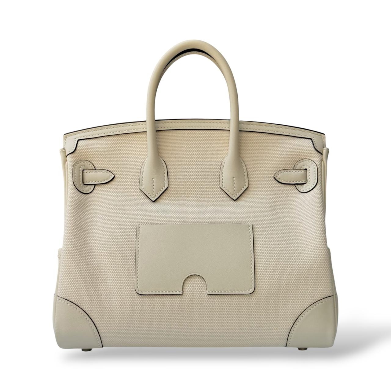 Hermes Birkin 25 Cargo Ecru/Nata Canvas PHW