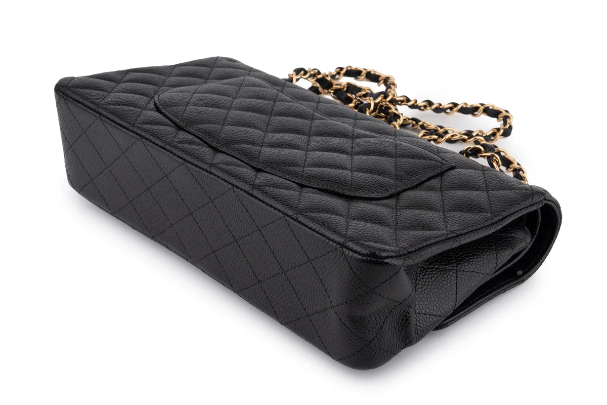 Chanel Classic Medium Double Flap Caviar Black GHW