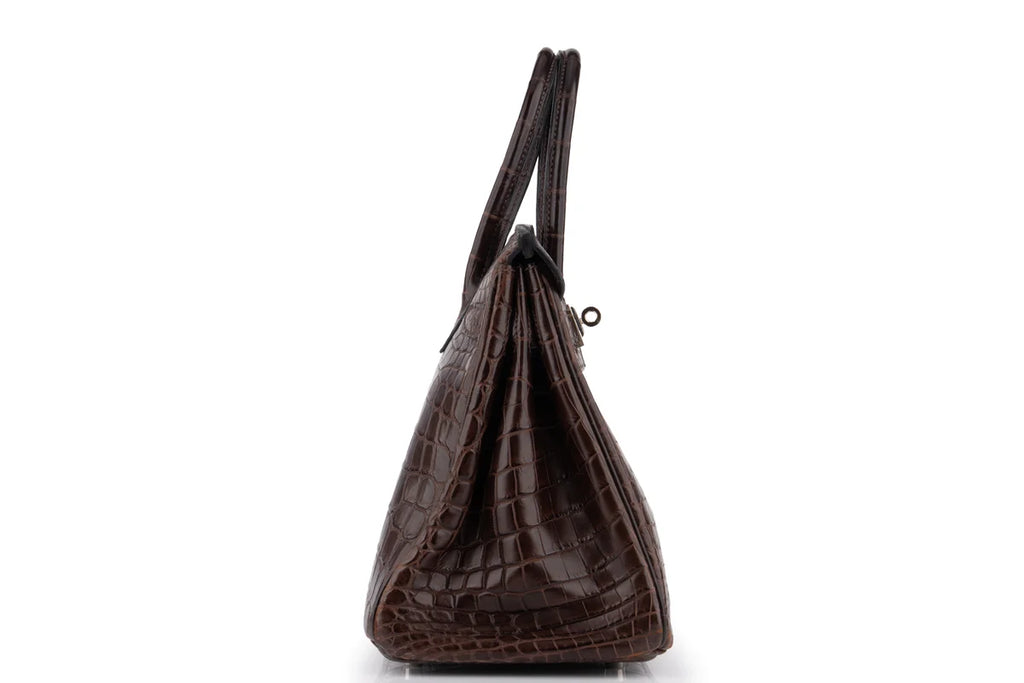 Hermès Birkin 30 Croc Niloticus Ebene PHW