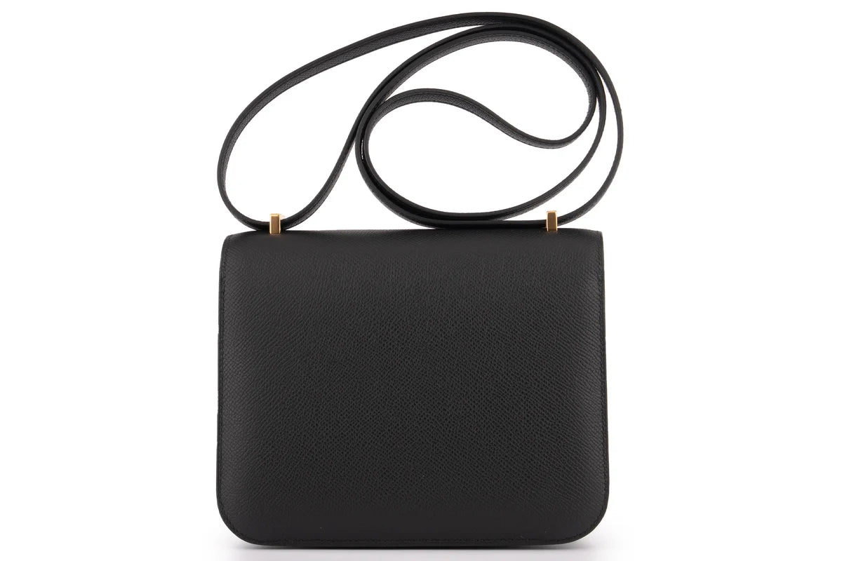 Hermès Constance 18 Epsom Noir GHW
