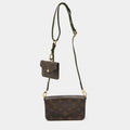 Louis Vuitton Khaki Monogram Canvas Félicie Strap & Go Bags