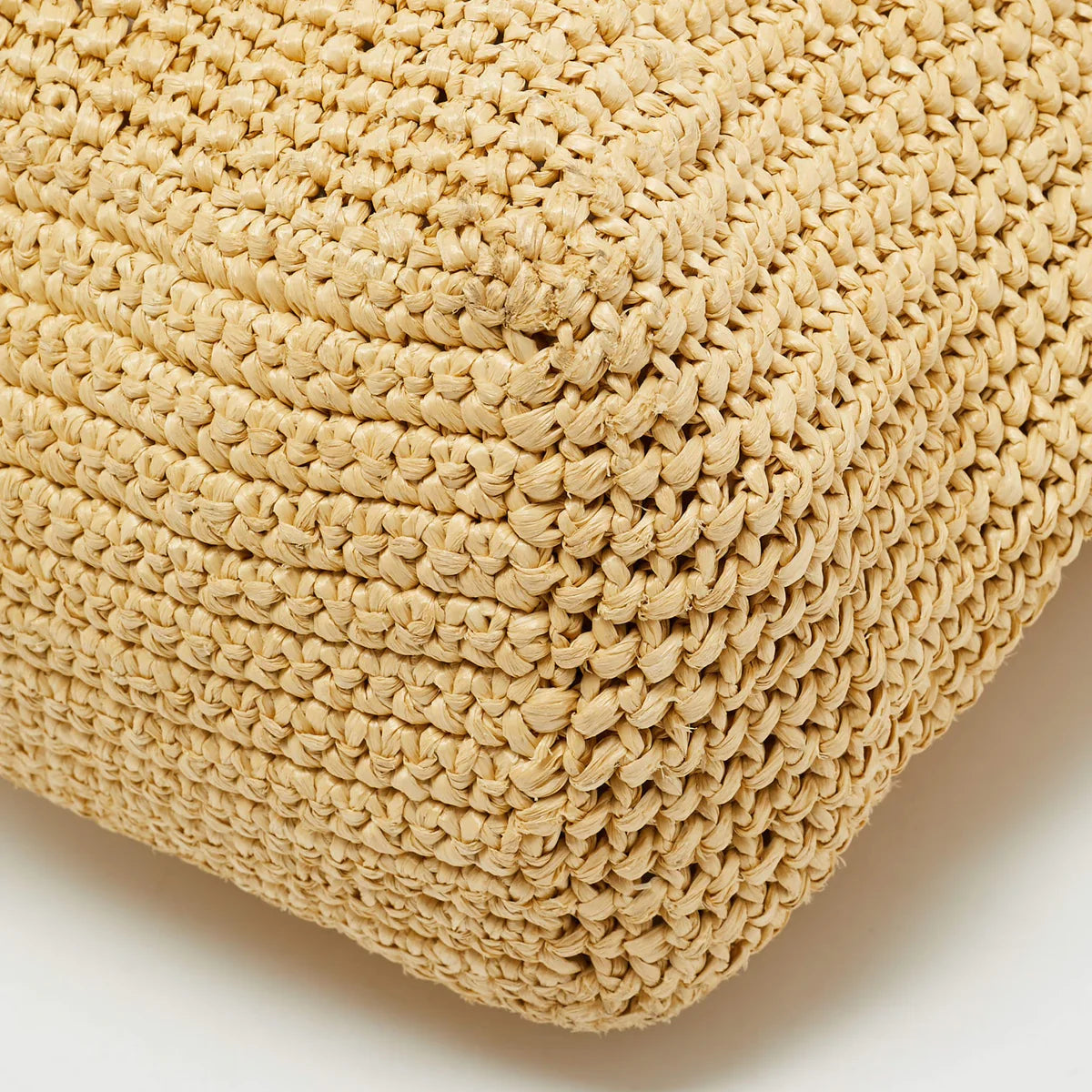 Prada Natural Raffia Logo Shopper Tote