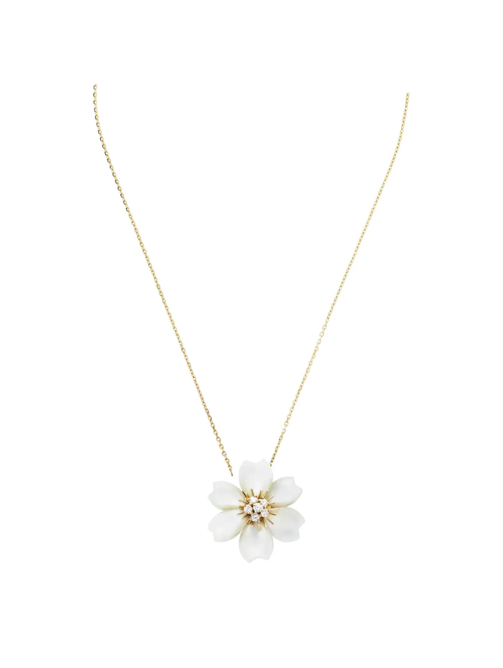 Van Cleef And Arpels Rose De Noel Clip Pendant
