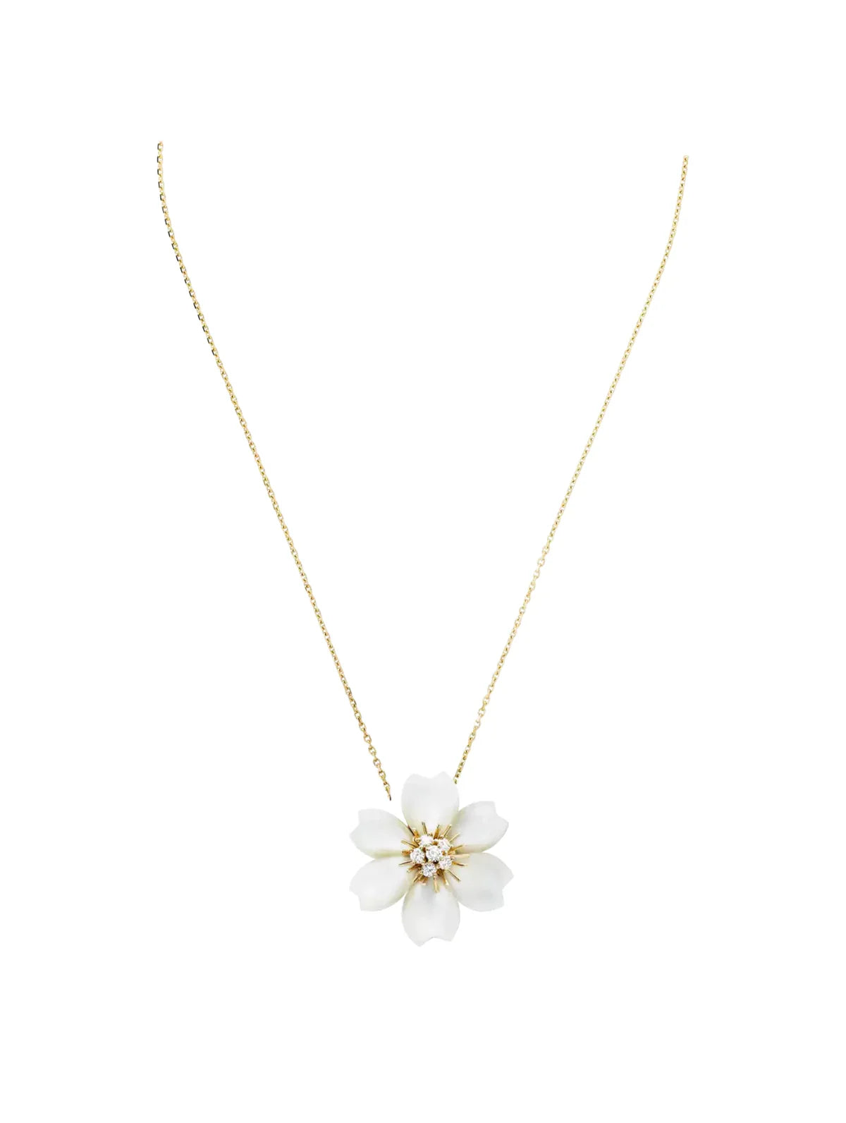 Van Cleef And Arpels Rose De Noel Clip Pendant